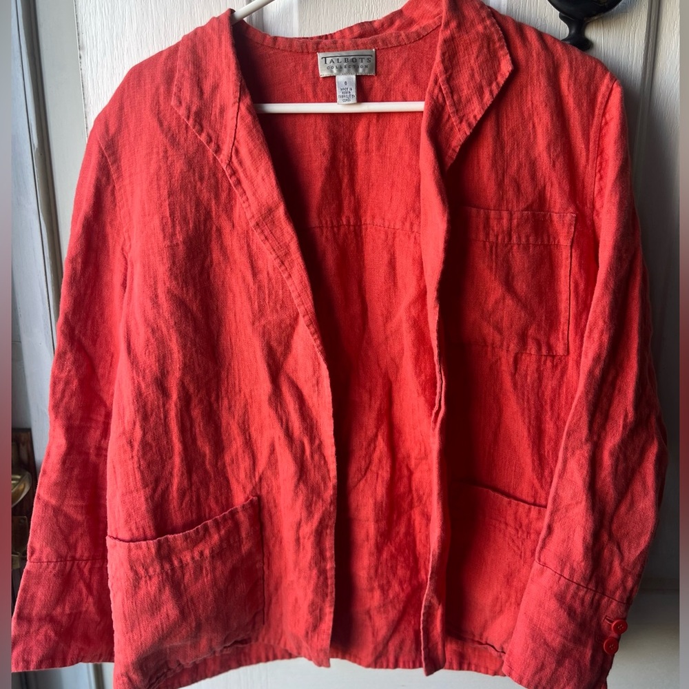 Talbots Linen Jacket - Picture 2 of 5